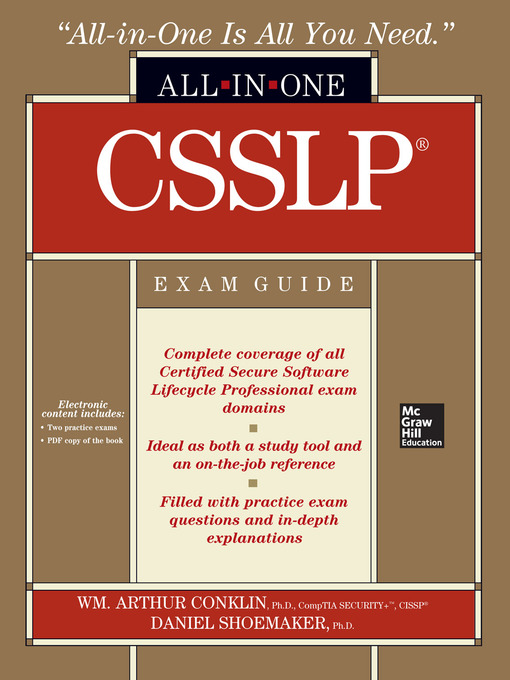 Title details for CSSLP Certification All-in-One Exam Guide by Wm. Arthur Conklin - Available